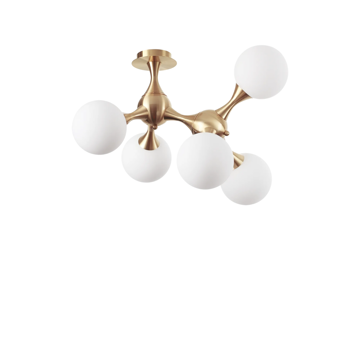 Plafonieră Ideal Lux Nodi PL5, alamă, 241050