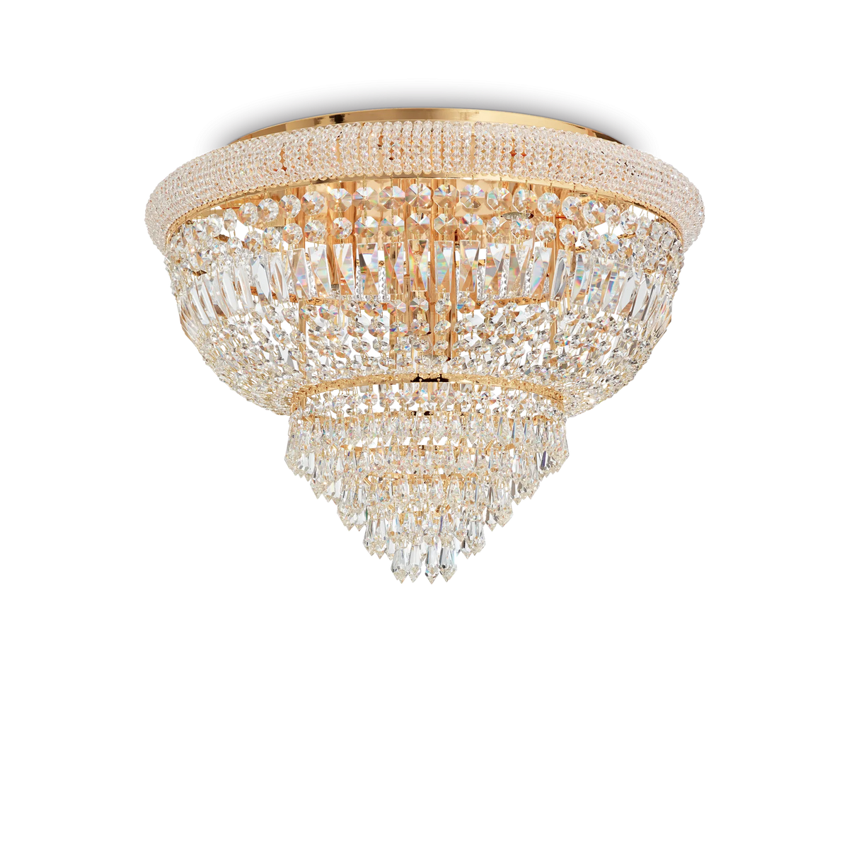 Plafonieră Ideal Lux Dubai PL24, alamă, 243498