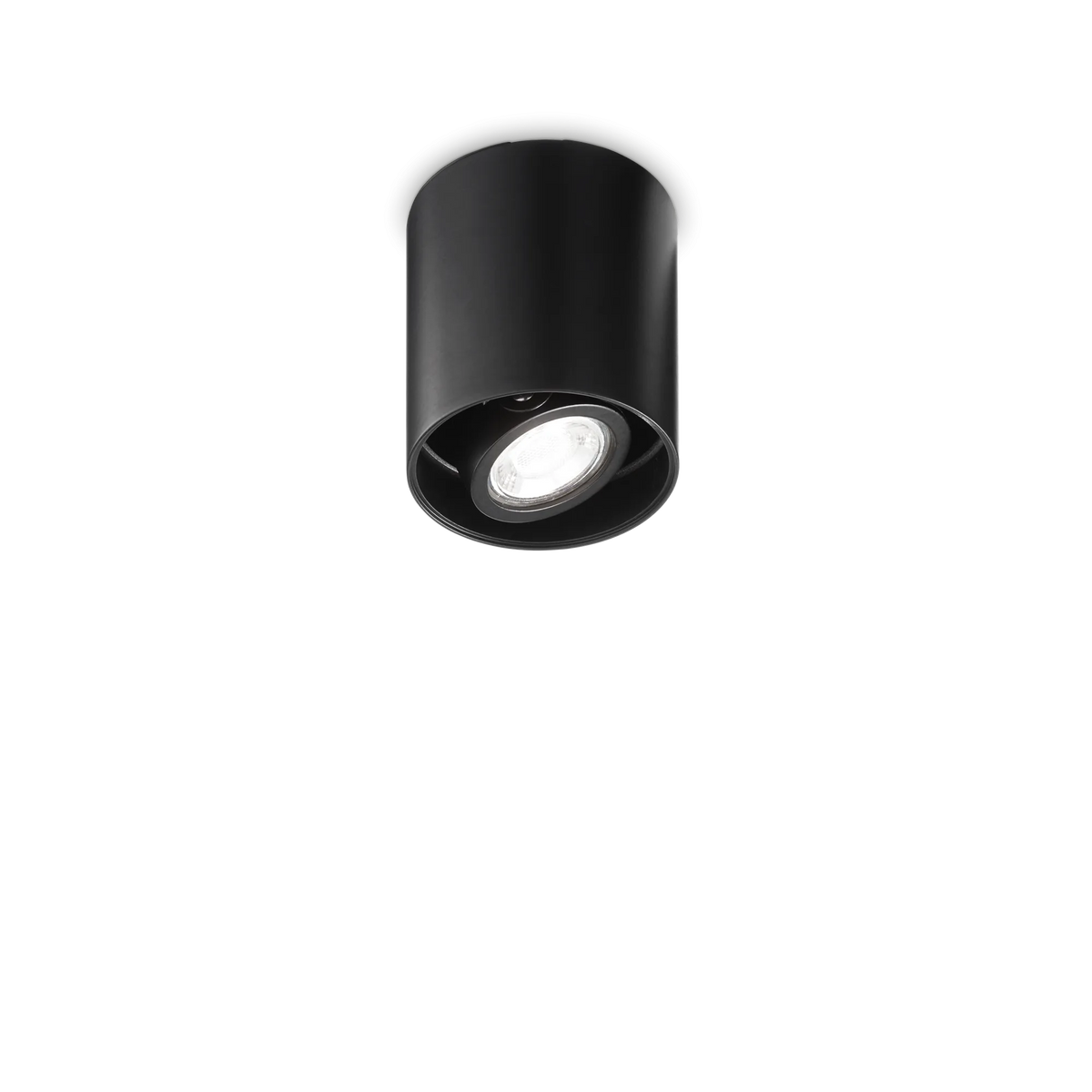 Plafonieră Ideal Lux Mood PL1 Round, negru, Ø9 cm, 243924