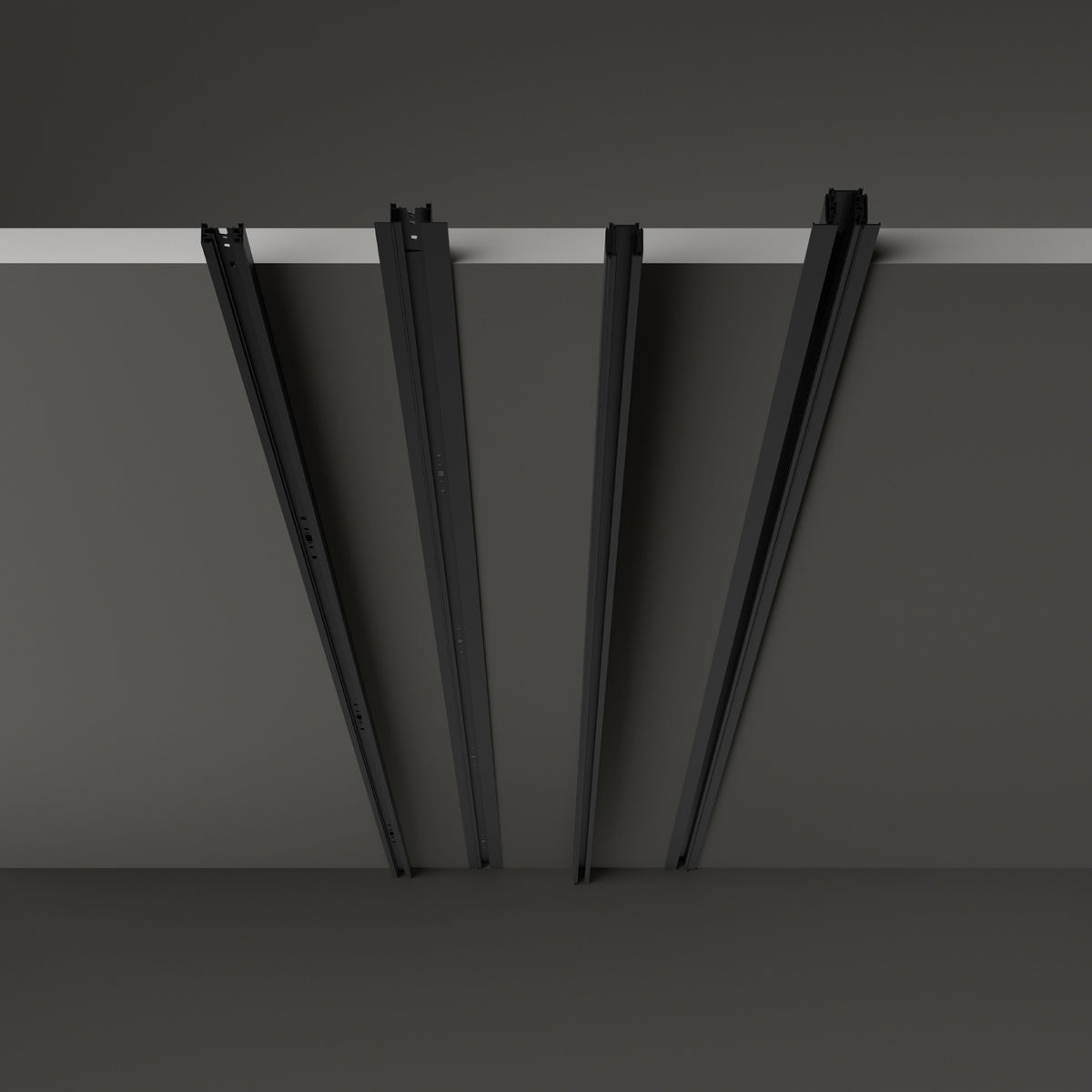 Profil Ideal Lux Link 3-PHASE T.less Profile 1000 Mm DALI 1-10V, negru, 246451