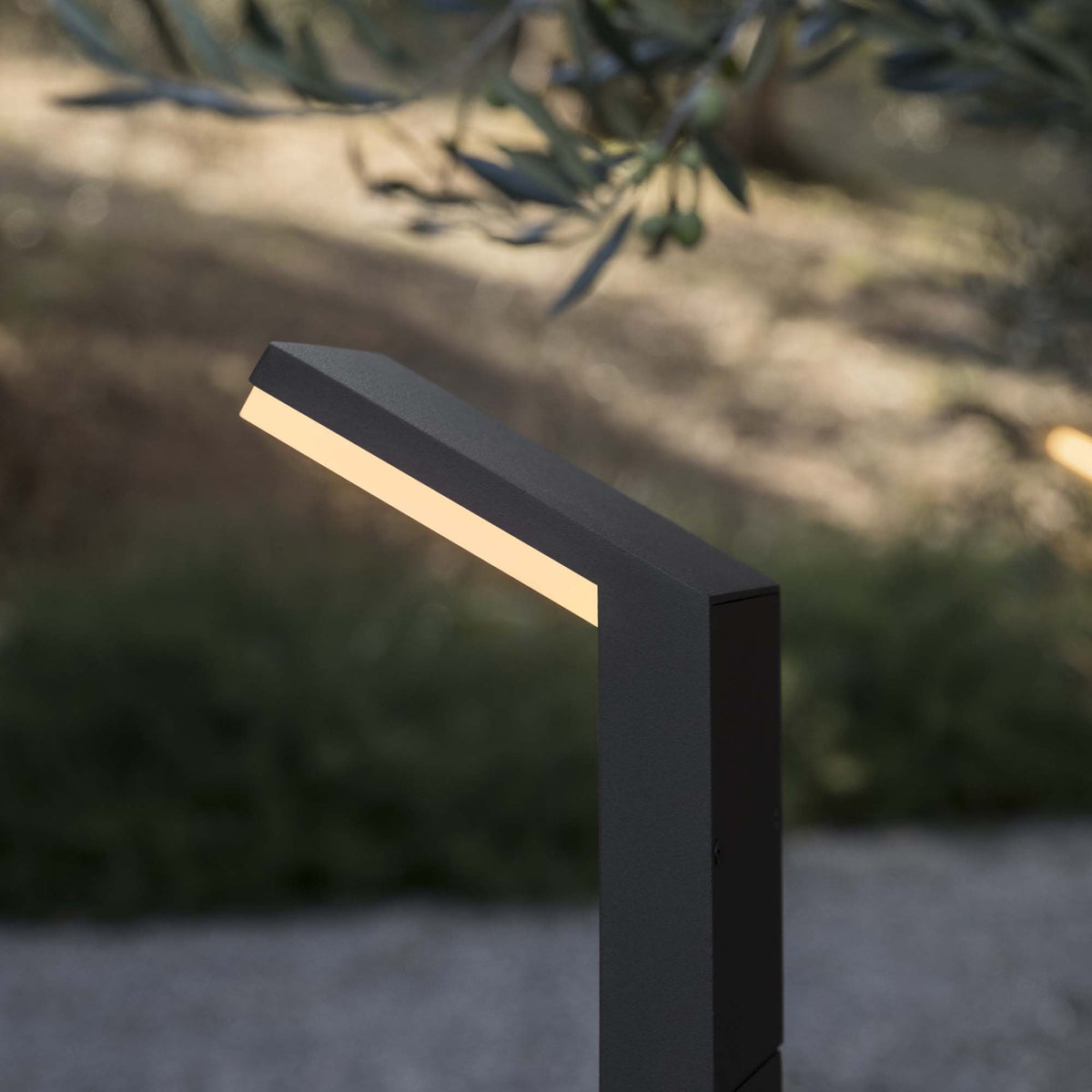 Stâlp de iluminat exterior Ideal Lux Style 3000K, antracit, H100 cm, 246871