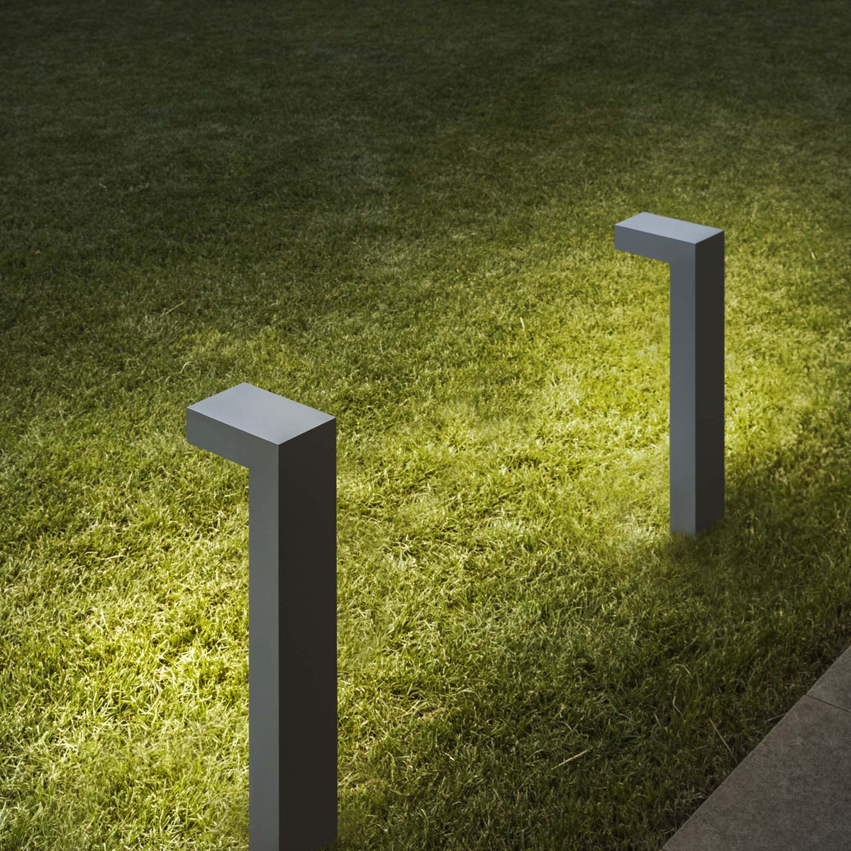 Stâlp de iluminat exterior Ideal Lux Sirio PT2, gri, H60 cm, 246970