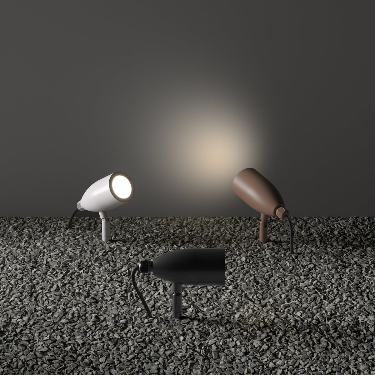 Proiector de exterior Ideal Lux Inside PR1, cafea, 247045