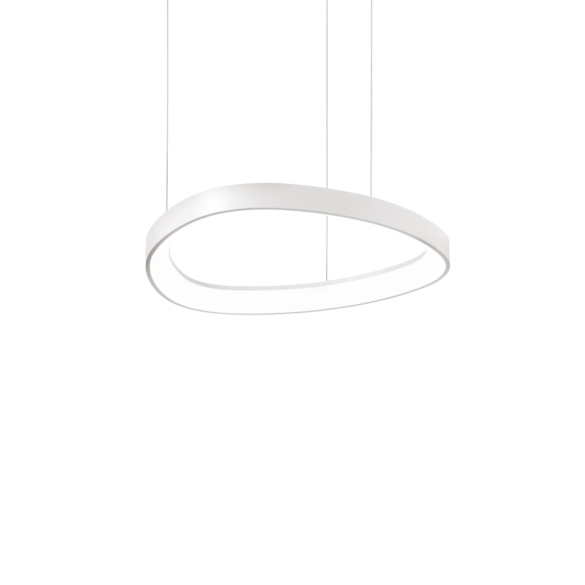Lustră Ideal Lux Gemini ON-OFF 2700K, alb, Ø42 cm, 341521
