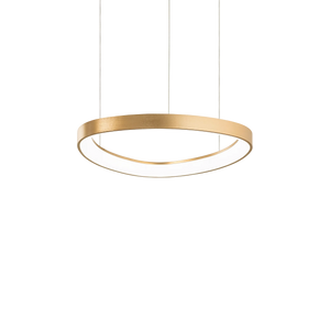 Lustră Ideal Lux Gemini ON-OFF 3000K, alamă, Ø42 cm, 247243