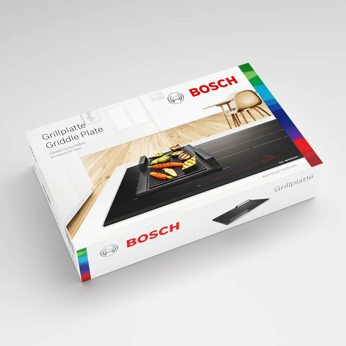 Placă grill pentru plita cu inducție Bosch HEZ390522