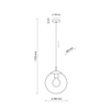Lampa suspendată Esme Graphite 1 300 TK 5379