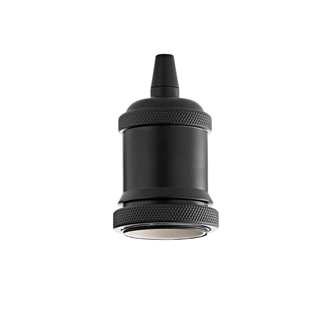 PORTALAMPADA E27 GHIERA NERO 249209