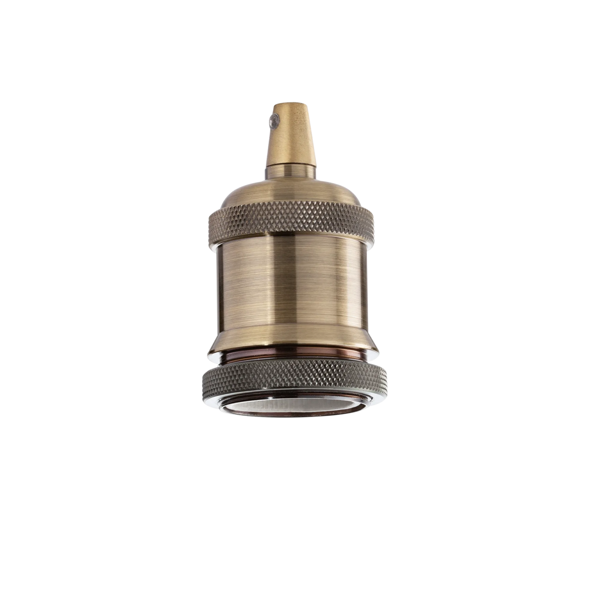 Dulie E27 Ideal Lux Portalampada E27 Ghiera, alamă, 249216