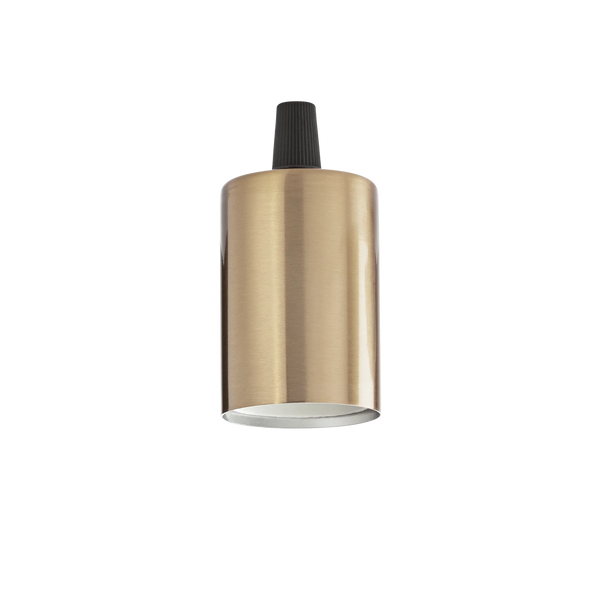 PORTALAMPADA E27 LISCIO OTTONE 249247