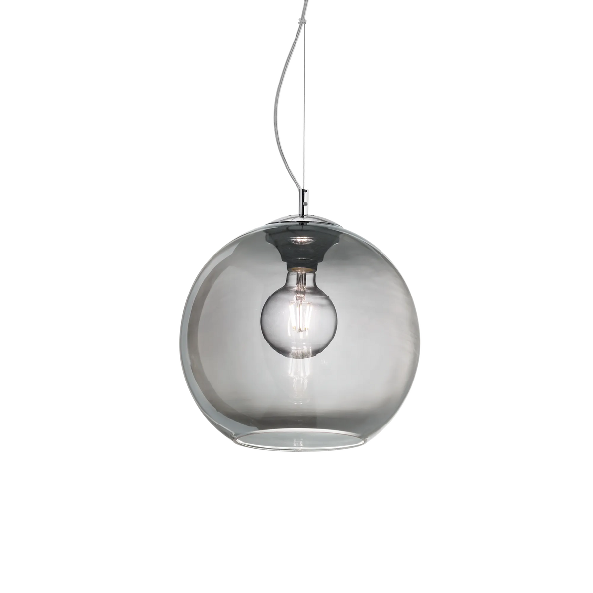 Pendul Ideal Lux Nemo SP1, fumuriu, Ø20 cm, 250311