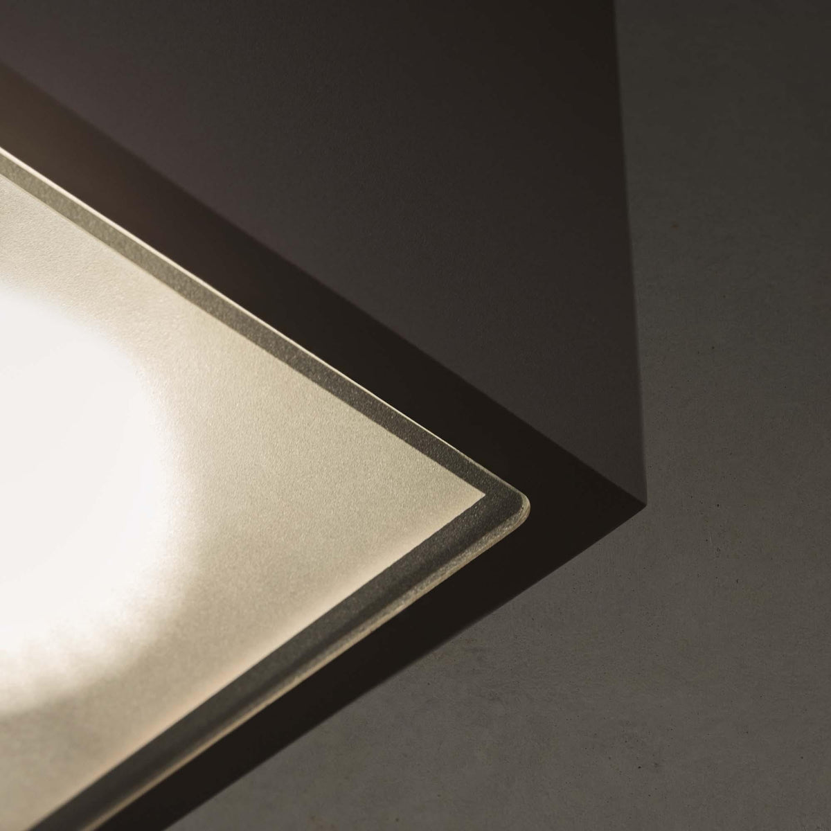 Plafonieră de exterior Ideal Lux Techo PL1 Square, cafea, Ø15 cm, 251547