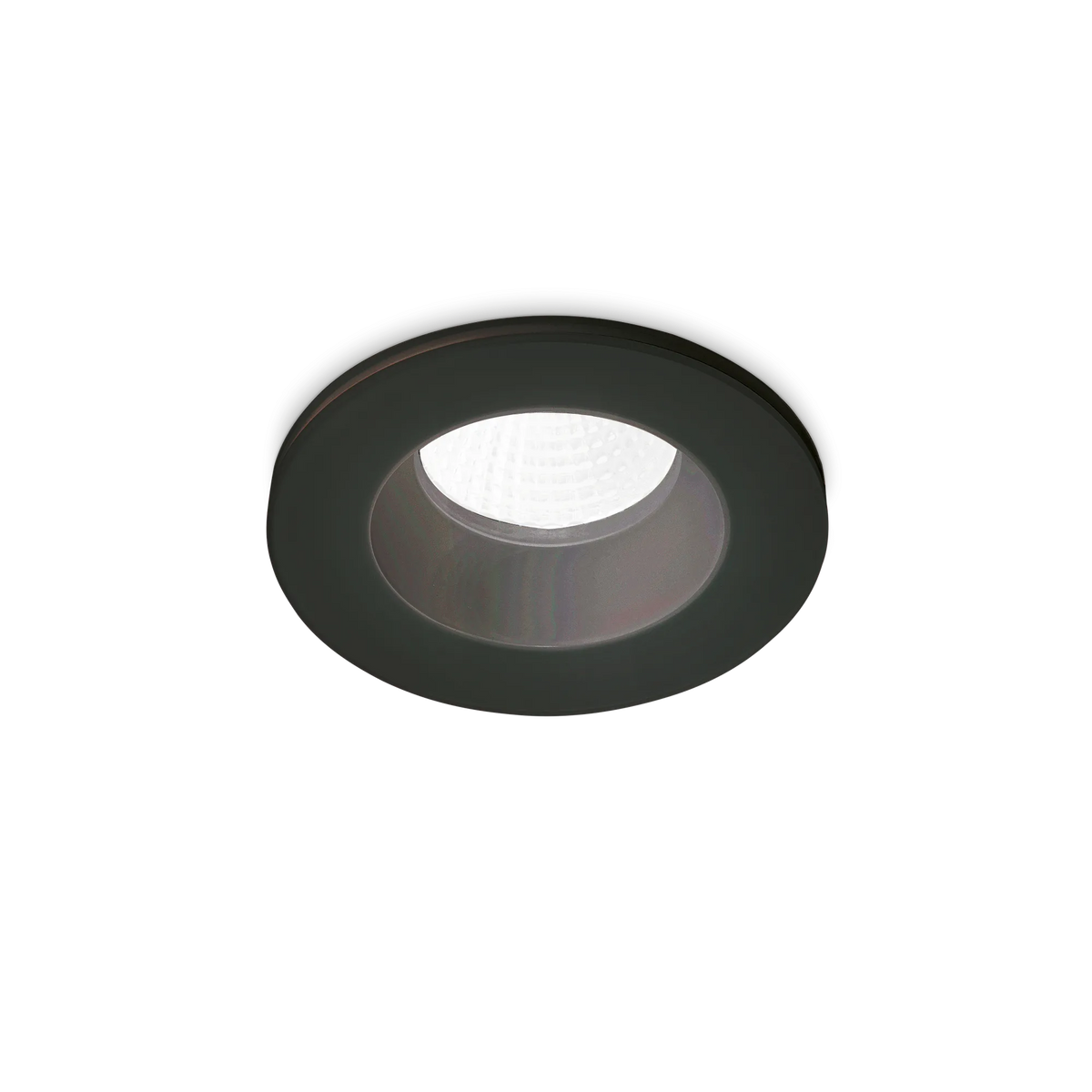 Spot încastrat Ideal Lux Room-65 Round, negru, 252032