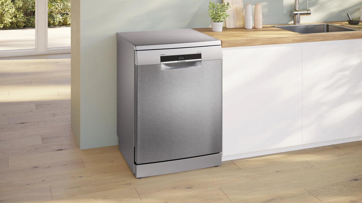 Mașină de spălat vase Bosch SMS6ECI15E, Seria 6, 60 cm, 14 seturi, inox