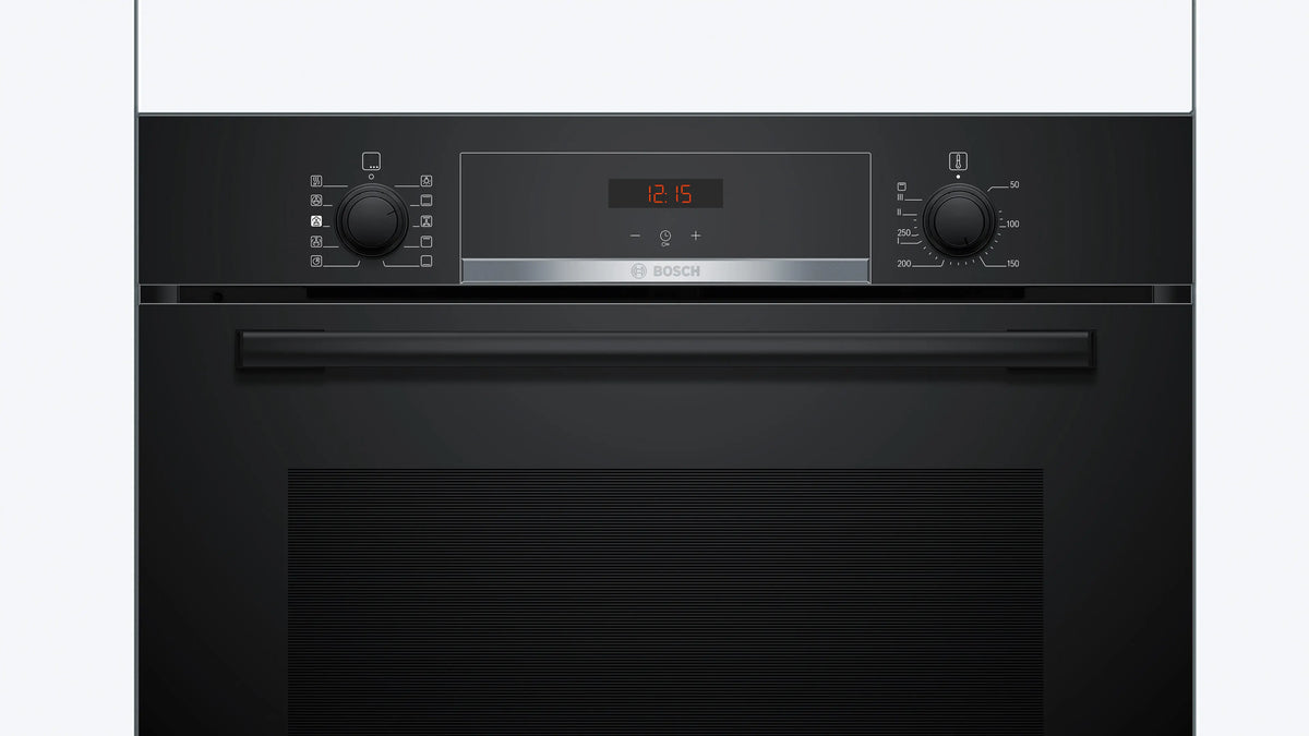 Cuptor încorporabil cu abur Bosch HQA534BB3, Seria 4, 71 l, negru