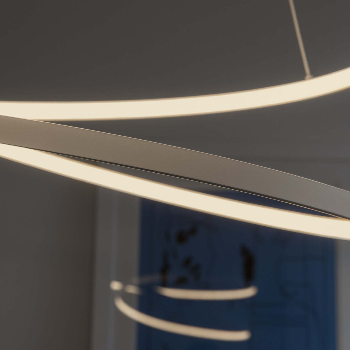 Lustră Ideal Lux Oz ON-OFF 3000K, alb, Ø80 cm, 253664