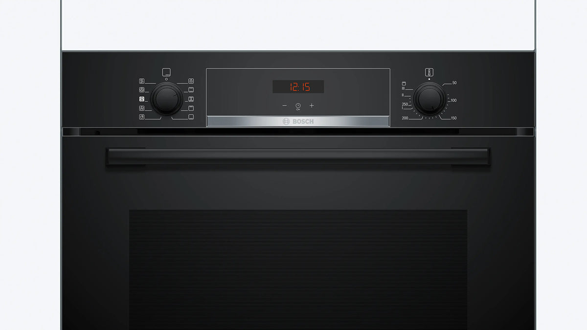 Cuptor încorporabil cu abur Bosch HQA534EB3, Seria 4, 71 l, negru