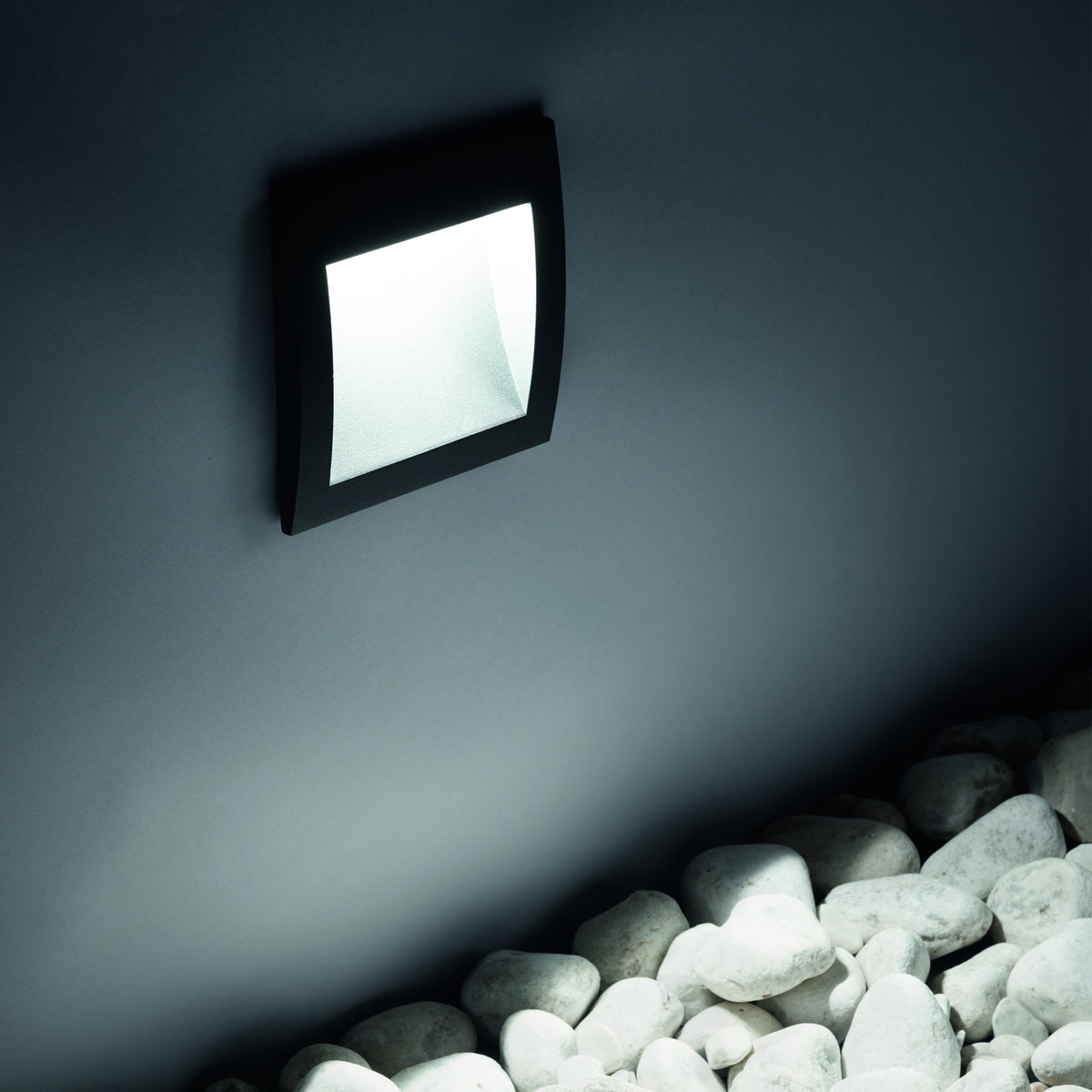 Spot încastrat de exterior Ideal Lux Wire, antracit, Ø9 cm, 255521