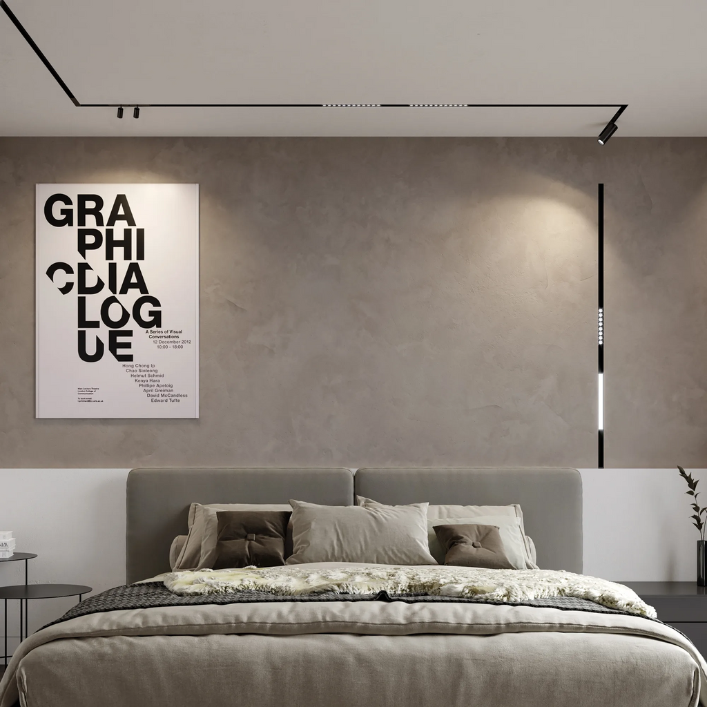 EGO TRACK DOUBLE 16W 3000K 1-10V BK