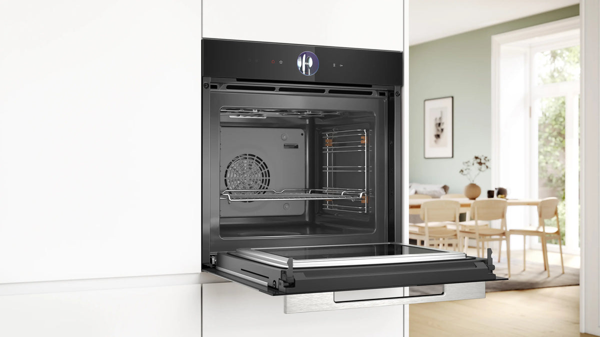 Cuptor încorporabil cu microunde Bosch HMG7361B1, Seria 8, negru