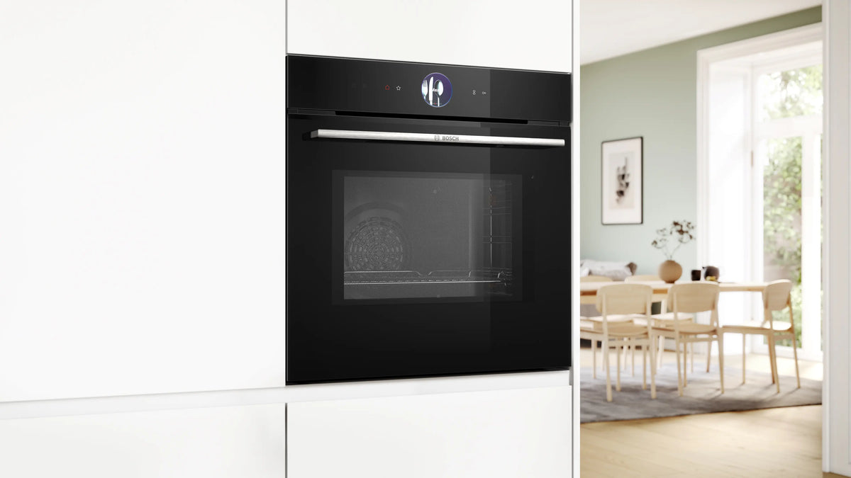 Cuptor încorporabil cu microunde Bosch HMG7764B1, Seria 8, negru