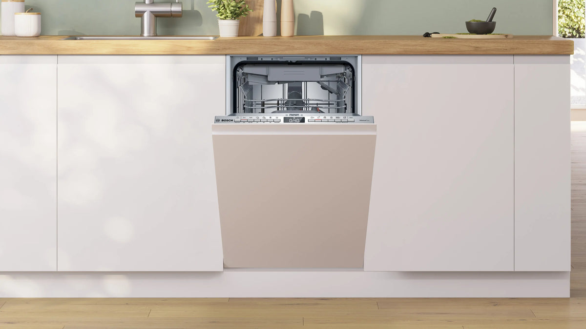 Mașină de spălat vase complet încorporabilă Bosch SPV4EMX17E, Seria 4, 45 cm, 10 seturi