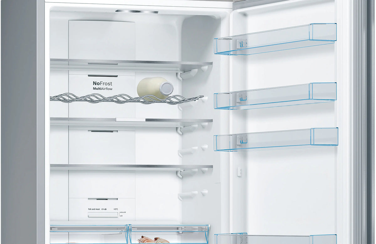 Combină frigorifică Bosch KGN49XIEA, Seria 4, 438 l, Total No Frost, inox