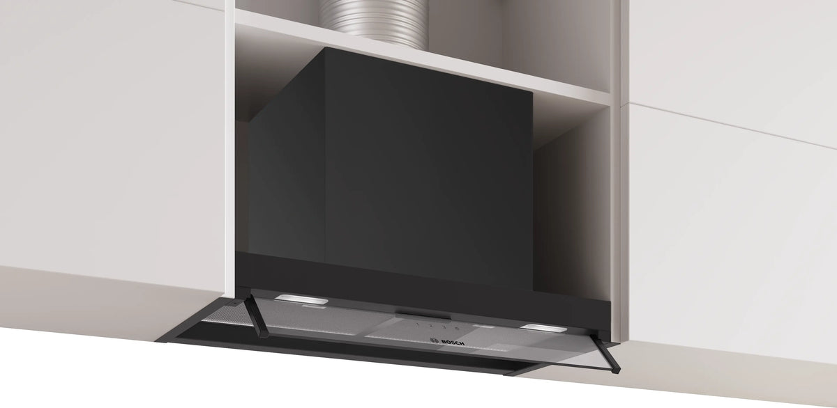 Hotă încorporabilă Bosch DBB65CC60, Seria 4, 60 cm, neagră