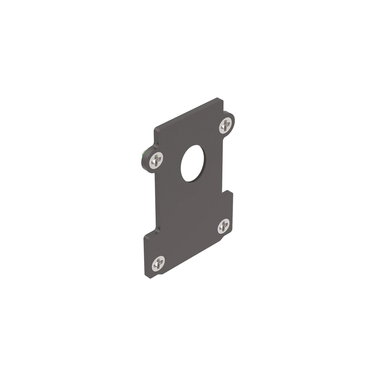 Capac de capăt Ideal Lux Ego End Cap Recessed cu orificiu, negru, 267210