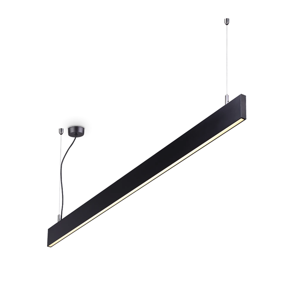 Pendul liniar Ideal Lux Linus 4000K, negru, 268217