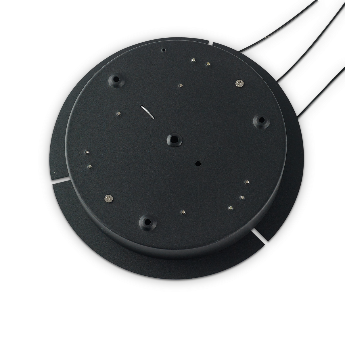 Lustră Ideal Lux Oz ON-OFF 3000K, negru, Ø80 cm, 269450