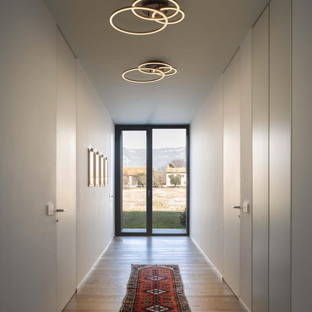 Plafonieră Ideal Lux Frame Cerchio 3000K, negru, 269825