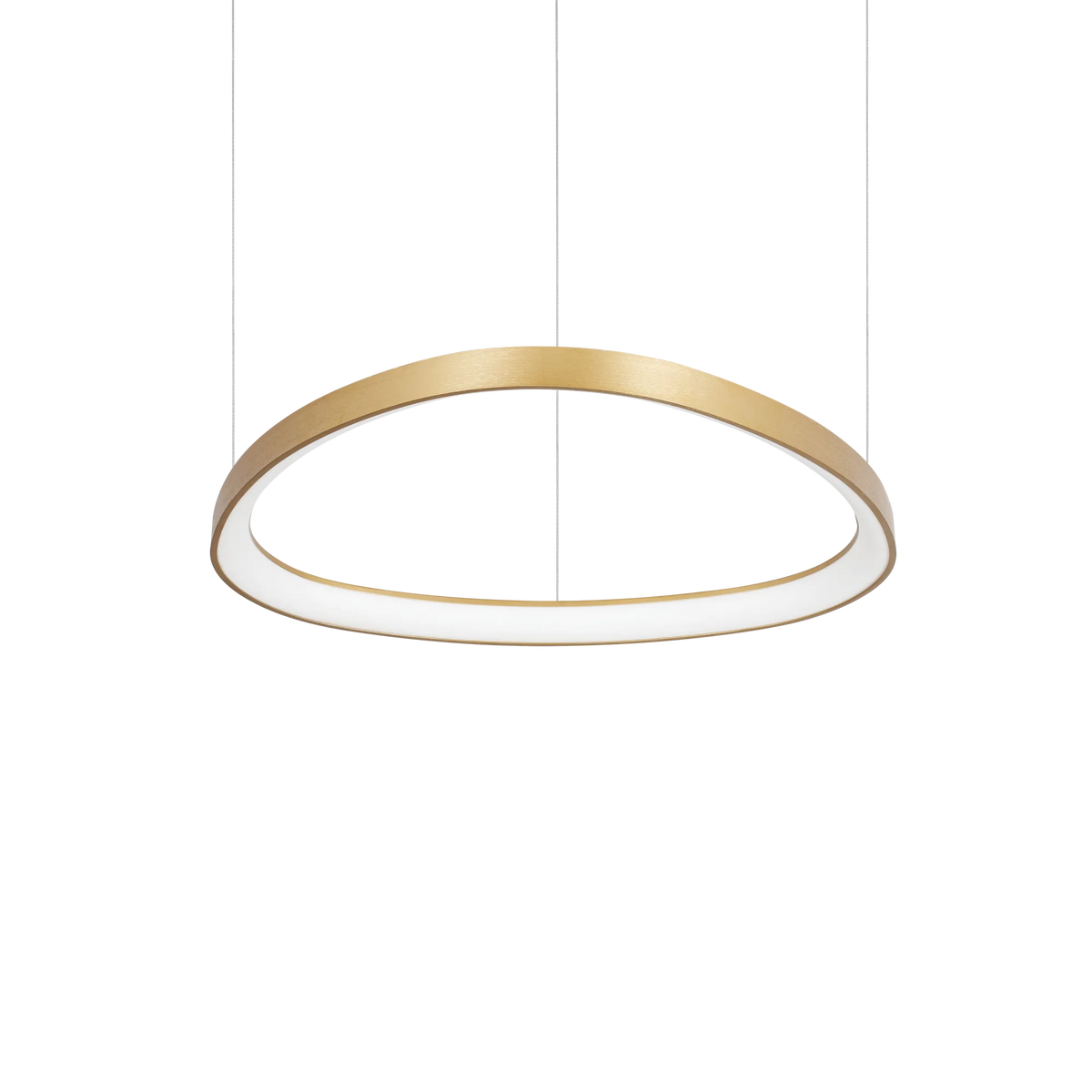 Lustră Ideal Lux Gemini ON-OFF 3000K, alamă, Ø61 cm, 269832