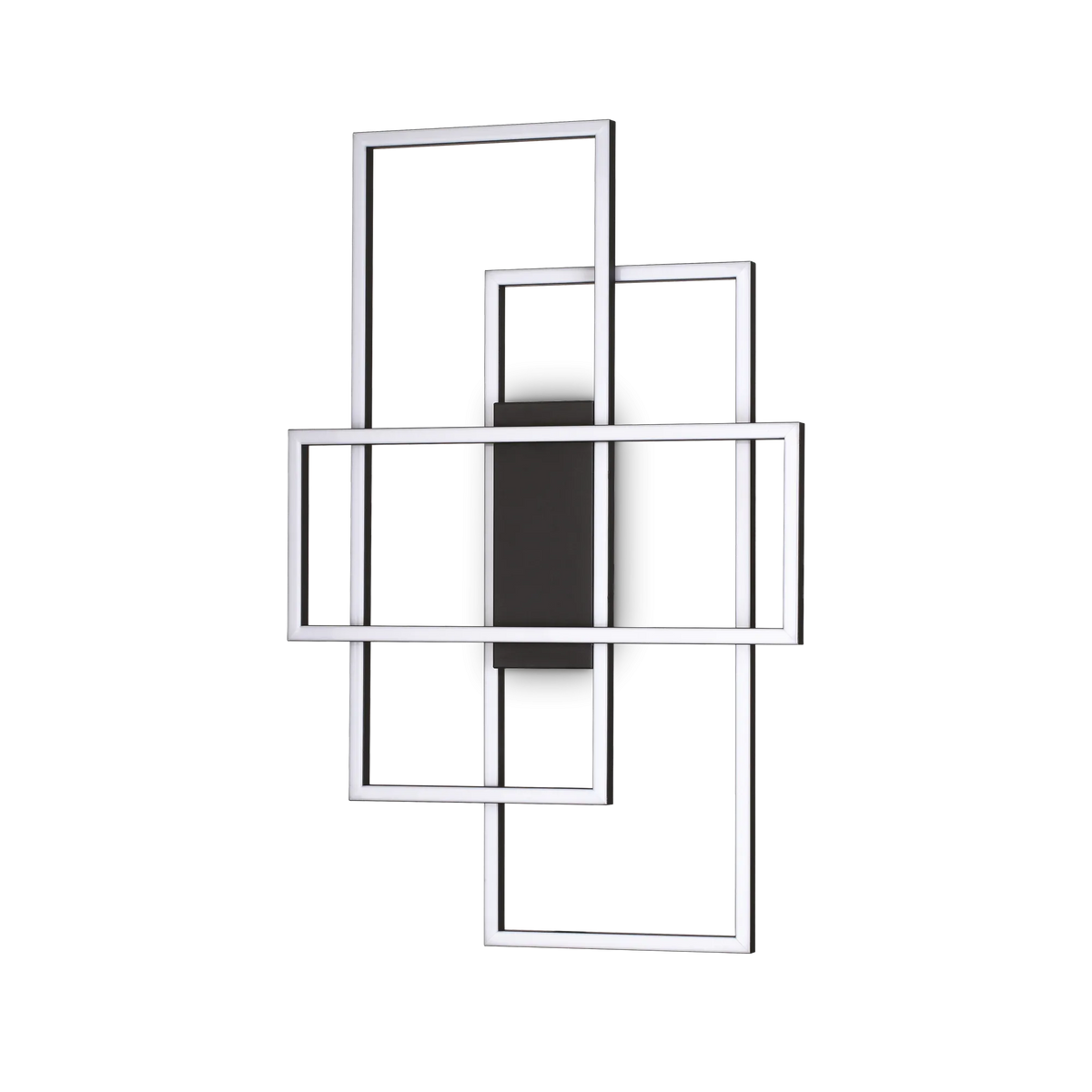 Plafonieră Ideal Lux Frame Rettangolo 3000K, negru, 270661