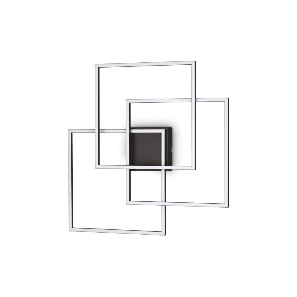 FRAME PL QUADRATO NERO 3000K