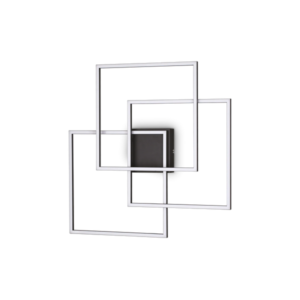 FRAME PL QUADRATO NERO 3000K