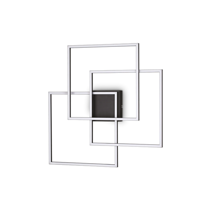 FRAME PL QUADRATO NERO 3000K