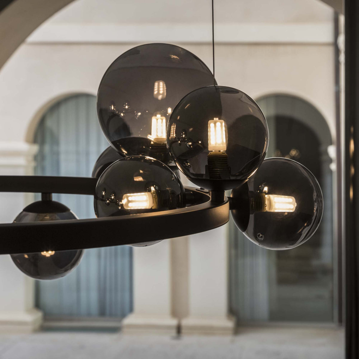 Lustră Ideal Lux Perlage SP14, fumuriu, 271385