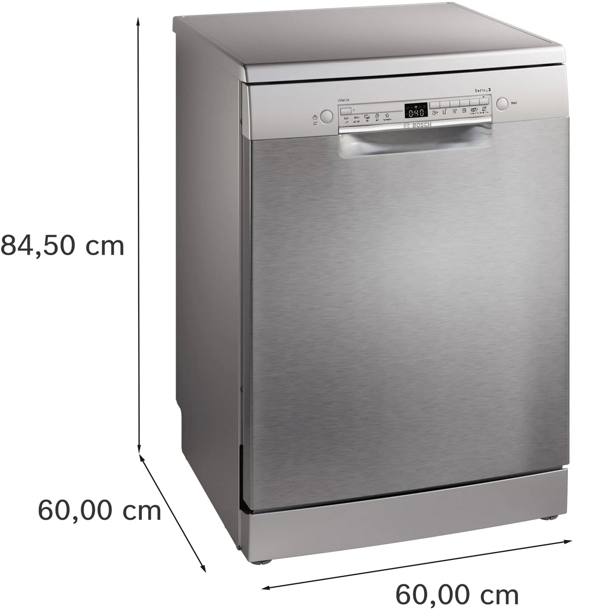 Mașină de spălat vase Bosch SMS2HTI06E, Seria 2, 60 cm, 13 seturi, inox