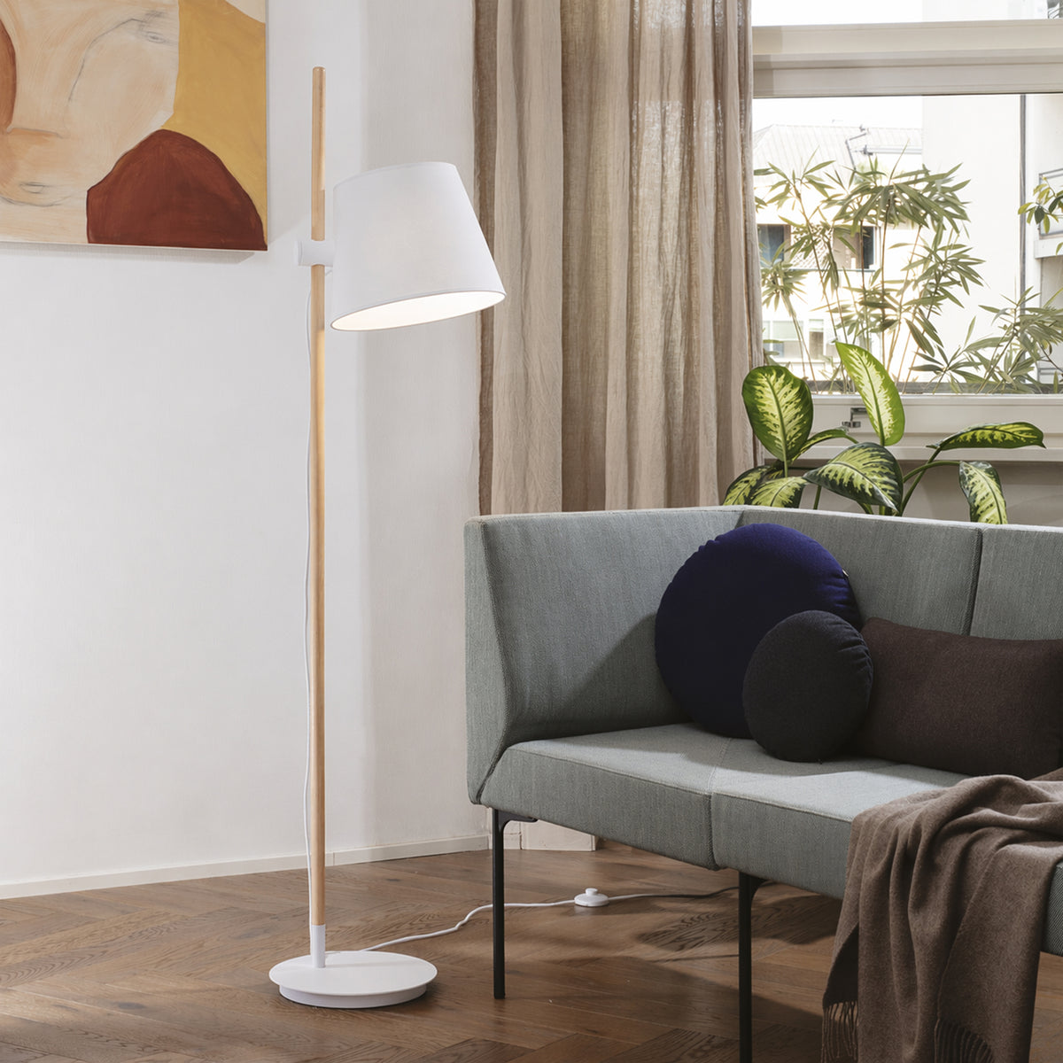 Lampadar Ideal Lux Axel PT1, alb, 272245