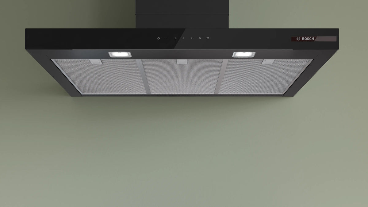 Hotă decorativă Bosch DWB97DN60, Seria 6, 90 cm, neagră