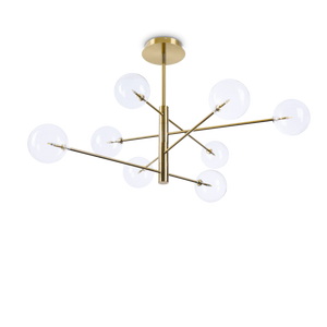 Lustră Ideal Lux Equinoxe SP8, alamă, 275215