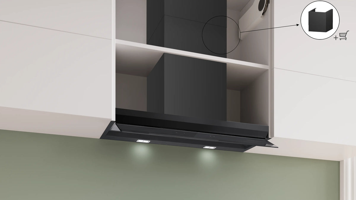 Hotă încorporabilă Bosch DBB87DP60, Seria 6, 80 cm, neagră