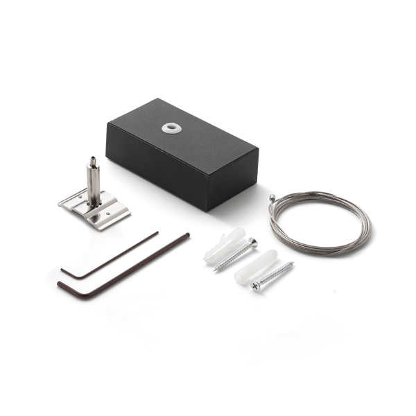 FLUO KIT SINGLE STEEL CABLE 2 MT + BK CEILING CUP 277912