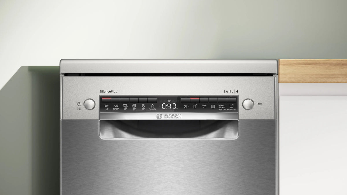Mașină de spălat vase Bosch SPS4HMI13E, Seria 4, 45 cm, 10 seturi, inox