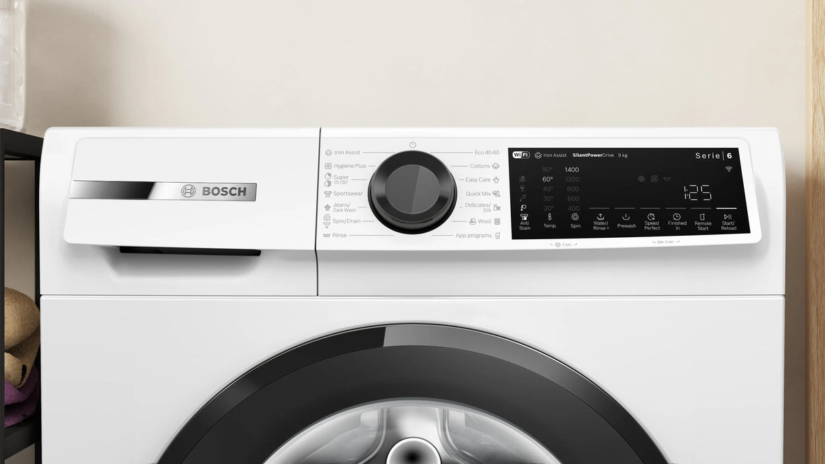 Mașină de spălat rufe Bosch WGJ24401BY, Seria 6, 9 kg, 1400 rpm, albă
