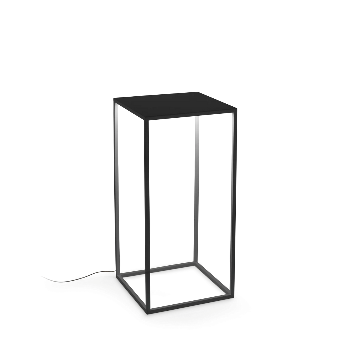 Lampă de exterior Ideal Lux Ipotesi, negru, H73 cm, 282251