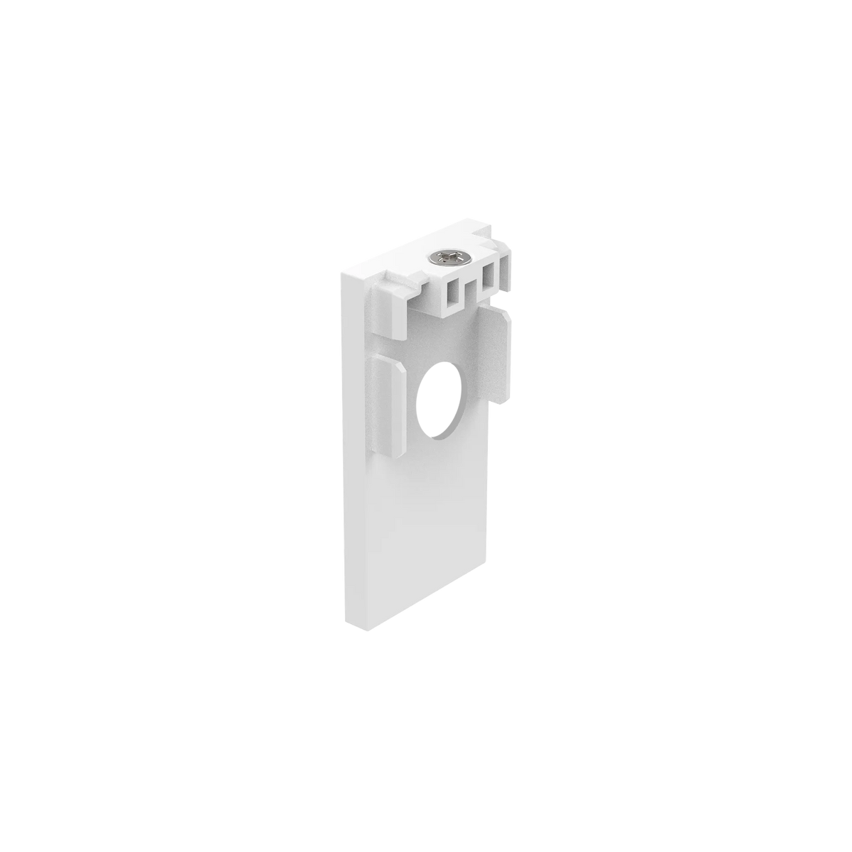 Capac de capăt Ideal Lux Ego End Cap High cu orificiu, alb, 282657