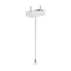EGO KIT SINGLE STEEL CABLE 2 MT + CEILING CUP WH