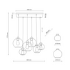 Lampa suspendata Cubus Grafit 6 surse de lumina 2833 TK 2833